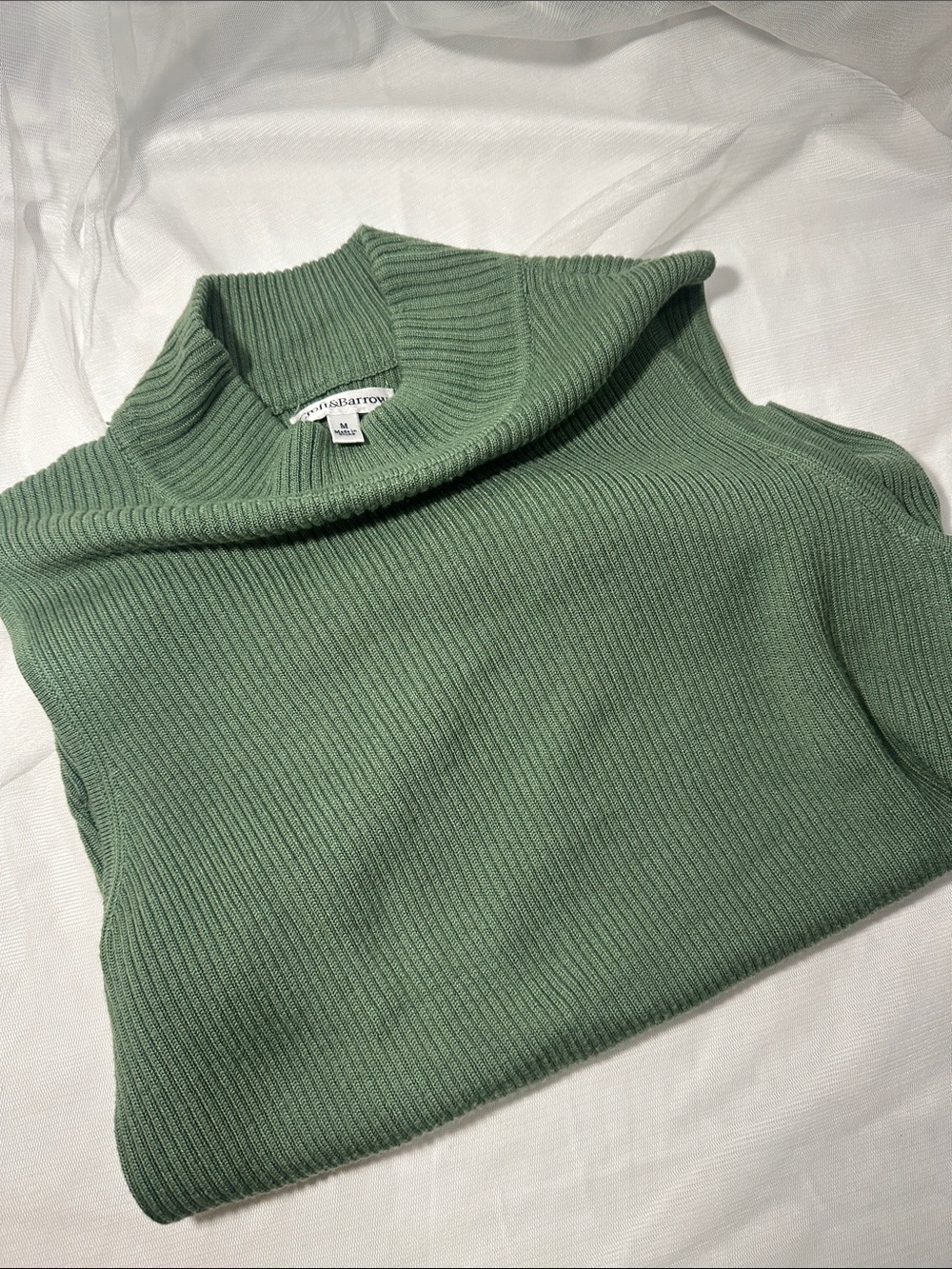 croft & barrow Ribbed Sleeveless Turtleneck Sweater - Sage Green